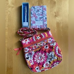 Vera Bradley set NEW - crossbody purse, small journal with pen, anchor pen